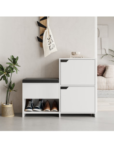 Batų dėžė MAK639 balta 2