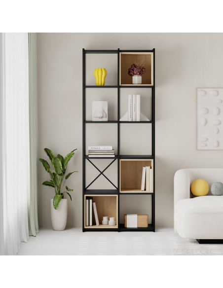 Lentyna MKT681 ąžuolas/juoda