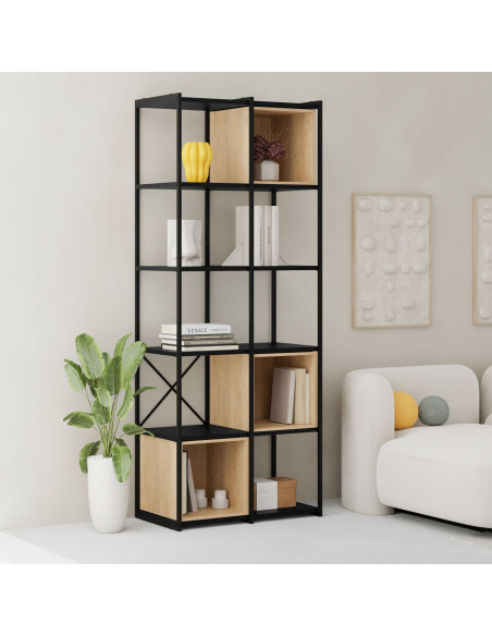 Lentyna MKT681 ąžuolas/juoda