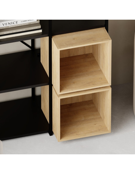 Lentyna MKT681 ąžuolas/juoda