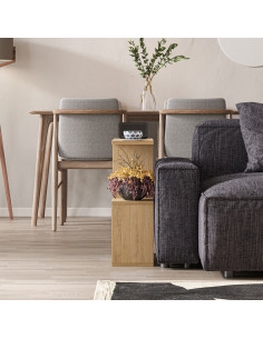 Modernus šoninis kavos staliukas MSH264 ąžuolas 2