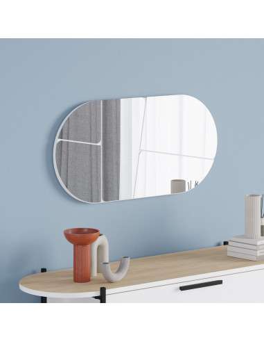 Pakabinamas veidrodis MDKT074 baltas