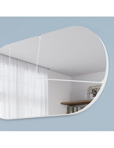 Pakabinamas veidrodis MDKT074 baltas