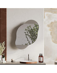 Pakabinamas veidrodis spintelė MDO243 mokka