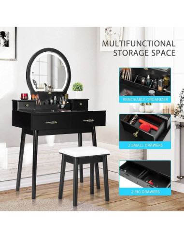 VG Line - Kosmetinis staliukas su apšvietimu