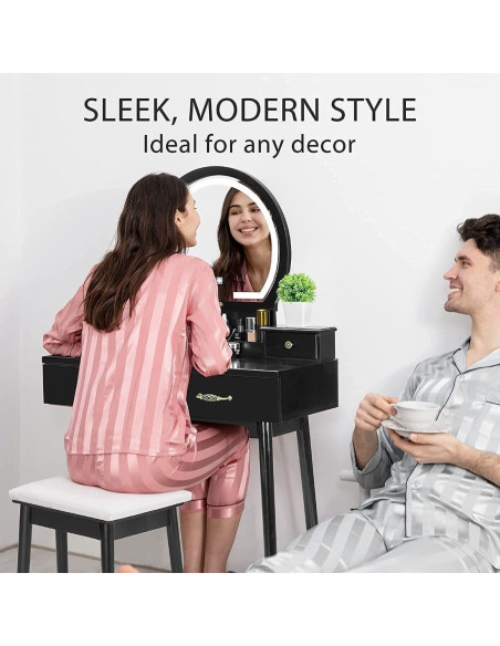 VG Line - Kosmetinis staliukas su apšvietimu