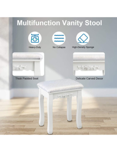 Kosmetinis staliukas su  apšvietimu KS136LED-B