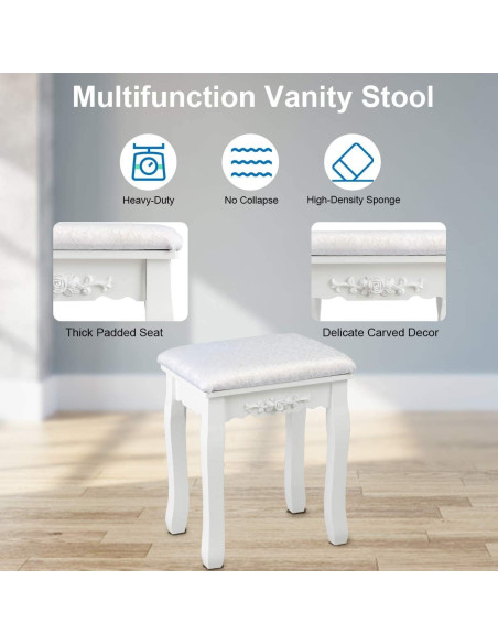 Kosmetinis staliukas su  apšvietimu KS136LED-B