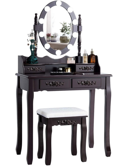 Kosmetinis staliukas su  apšvietimu KS136LED-S