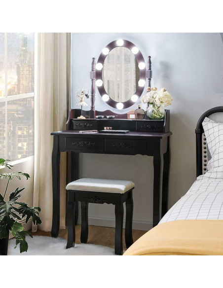 Kosmetinis staliukas su  apšvietimu KS136LED-S