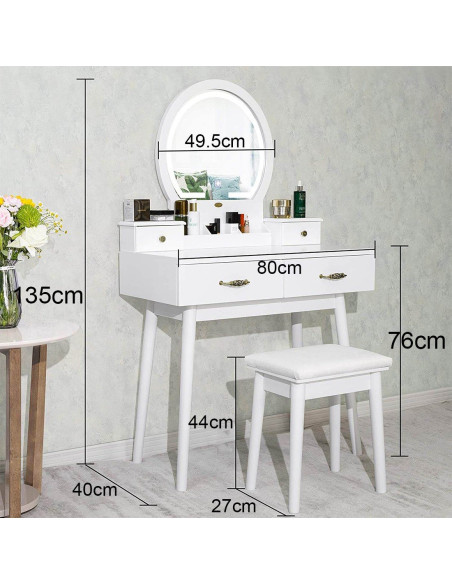 VG Line - Kosmetinis staliukas su apšvietimu