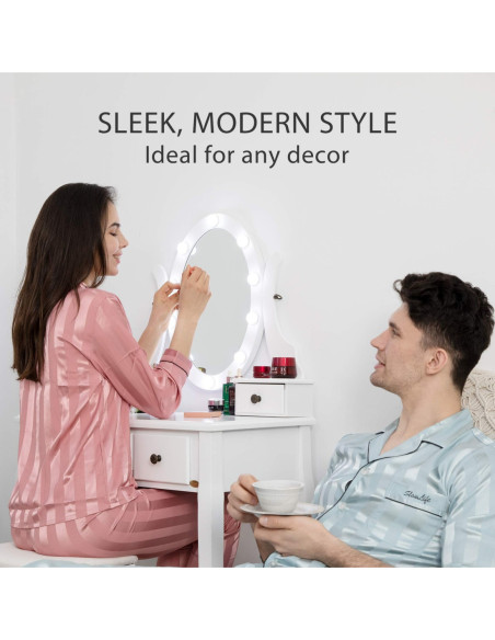 VG Line - Kosmetinis staliukas su apšvietimu