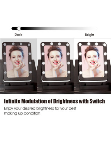 VG Line - Kosmetinis staliukas su apšvietimu