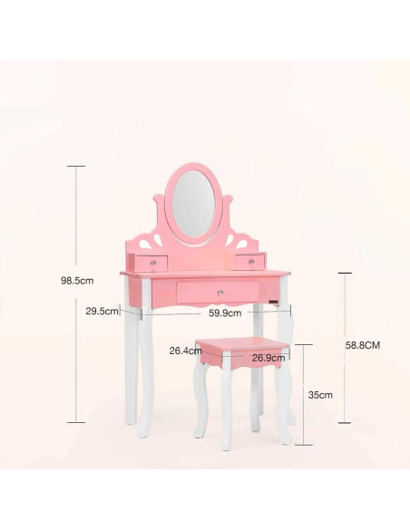 VG Line - Kosmetinis staliukas su kėdute