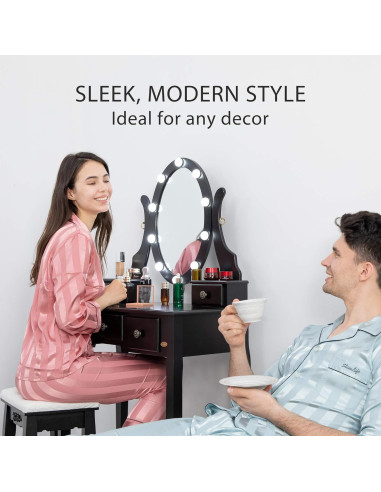 VG Line - Kosmetinis staliukas su apšvietimu