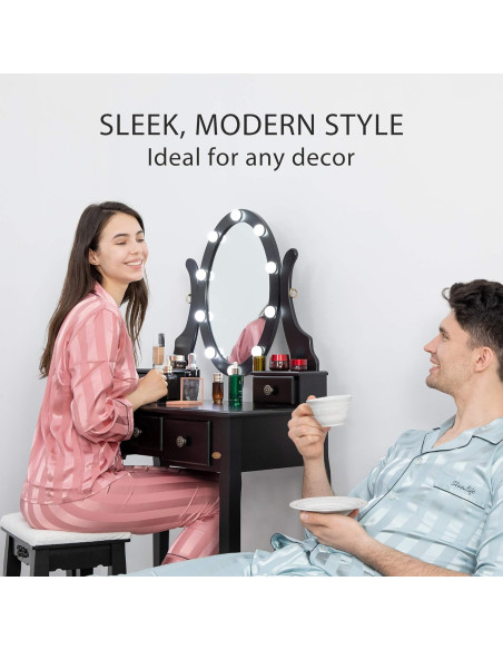 VG Line - Kosmetinis staliukas su apšvietimu